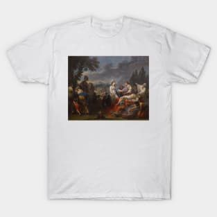 Les deux veuves d'un chef indien se disputant les honneurs du bucher by Louis-Jean-Francois Lagrenee T-Shirt